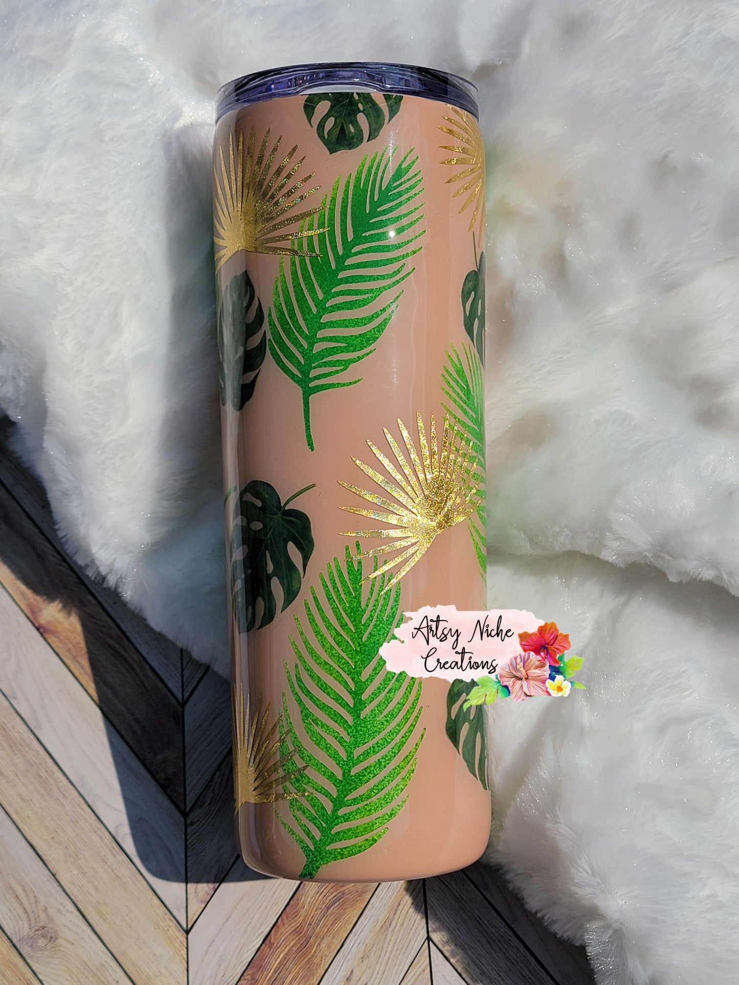 20 oz Tropical Vibes Epoxy Tumbler