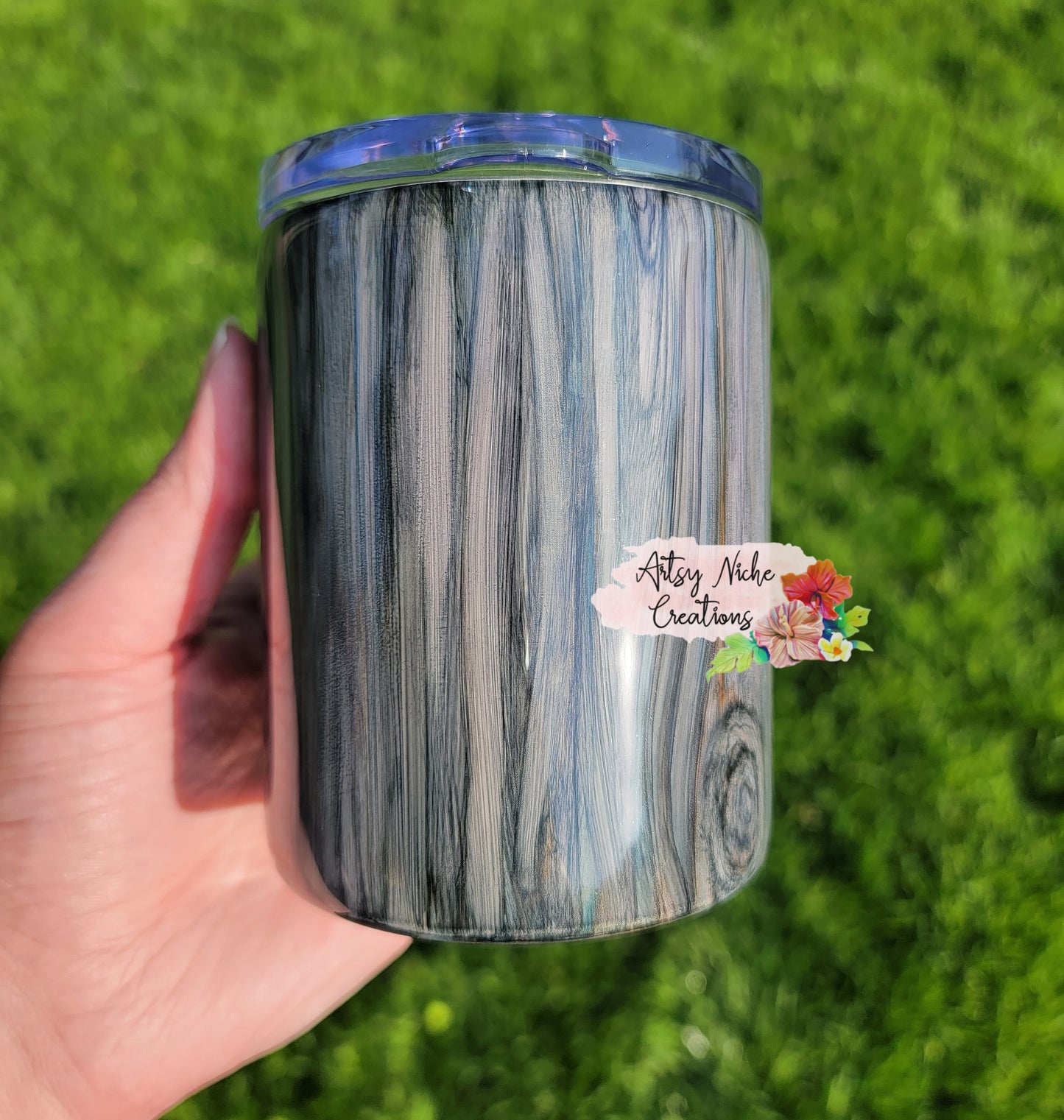 17 oz Home of the Free Because of the Brave Epoxy Tumbler