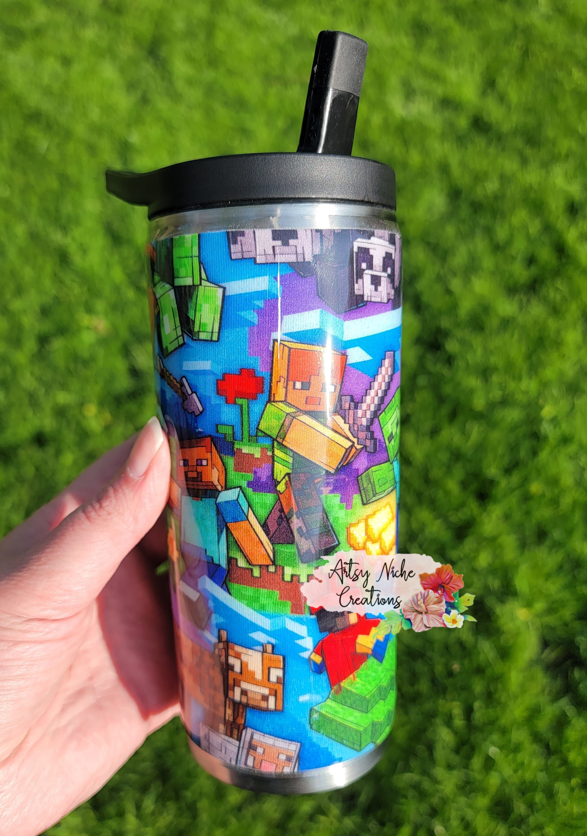 15 oz Kids Duo Minecraft Epoxy Tumbler – Artsy Niche Creations