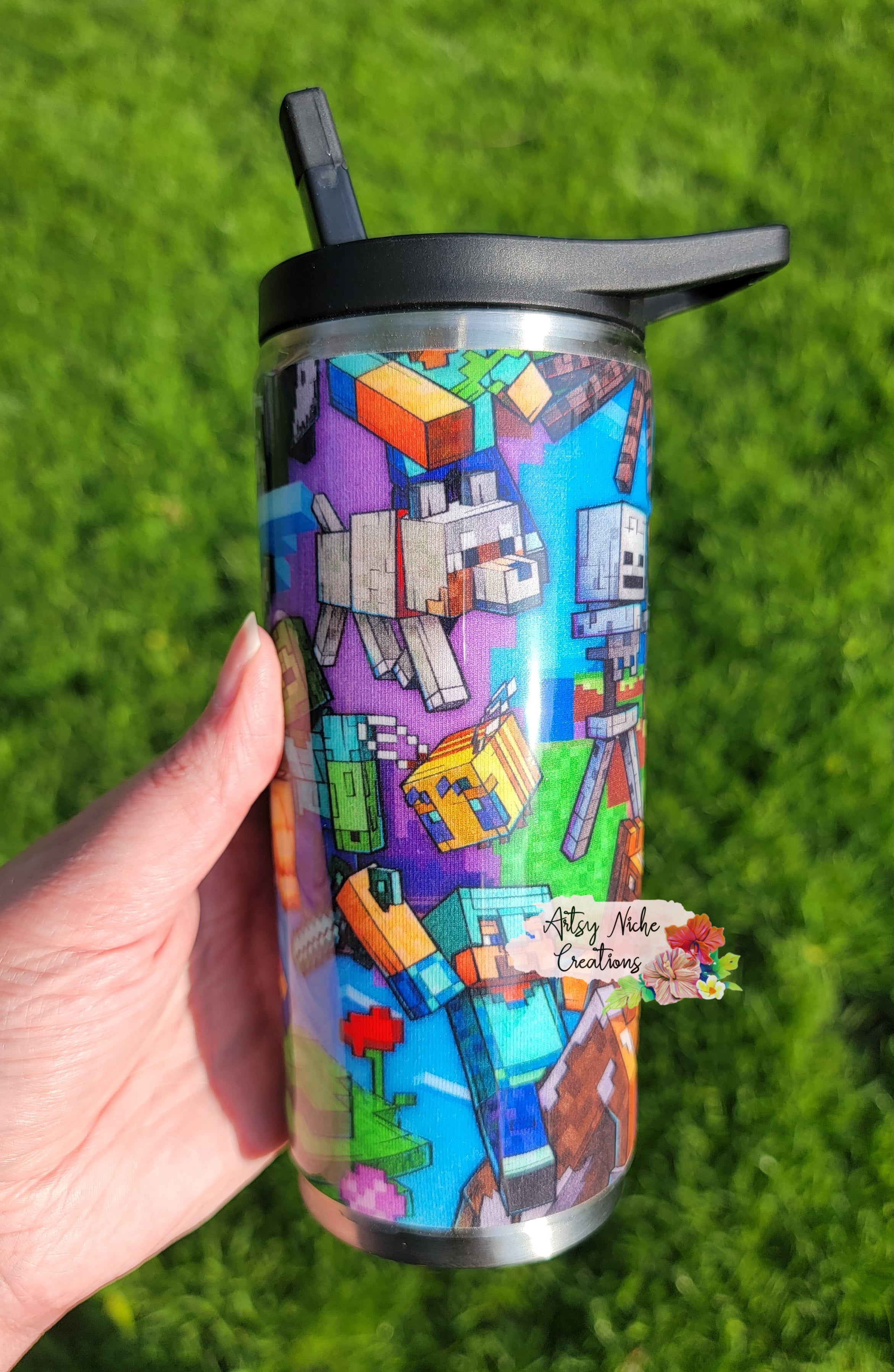 15 oz Kids Duo Minecraft Epoxy Tumbler – Artsy Niche Creations