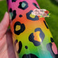 20 oz Double Airbrush Peekaboo Leopard Epoxy Tumbler