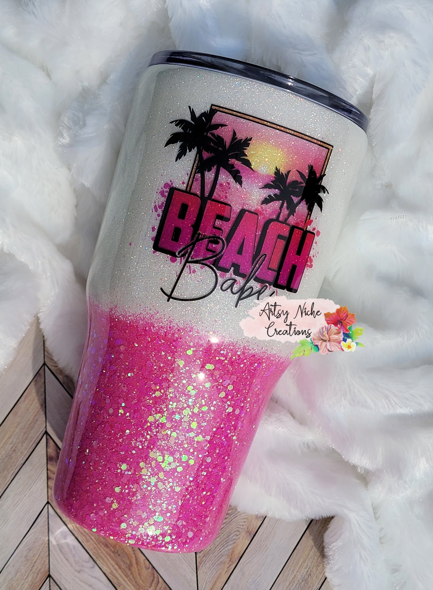 27 oz Beach Babe Epoxy Tumbler