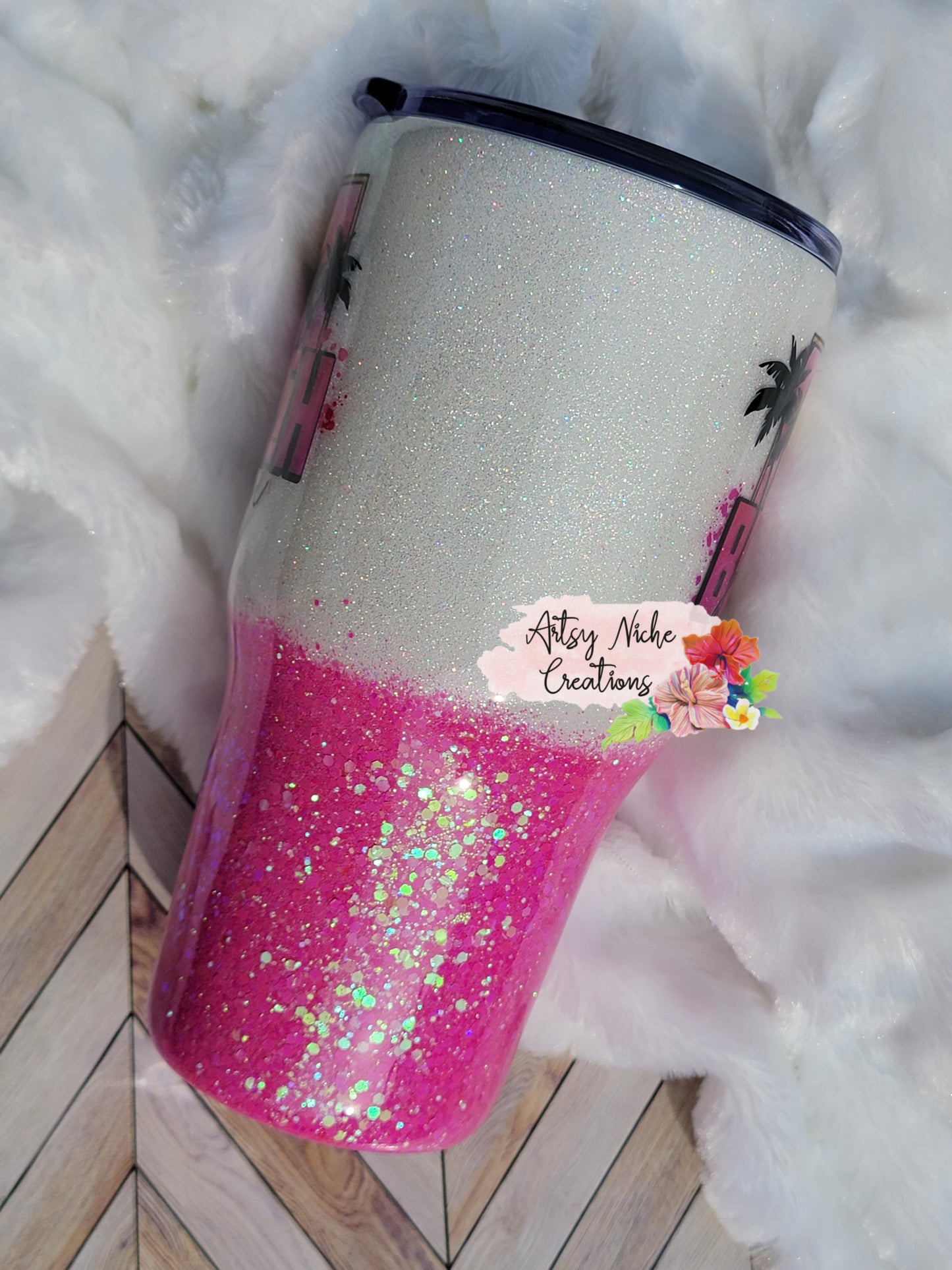 27 oz Beach Babe Epoxy Tumbler