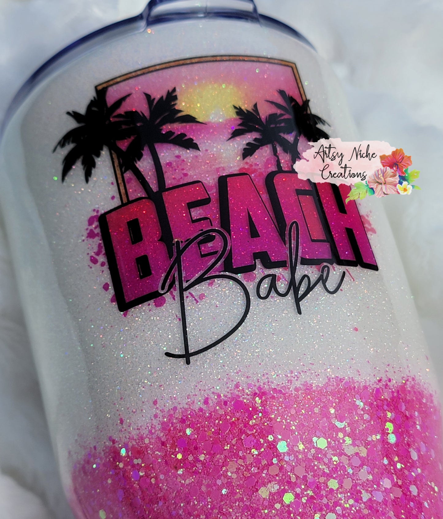 27 oz Beach Babe Epoxy Tumbler