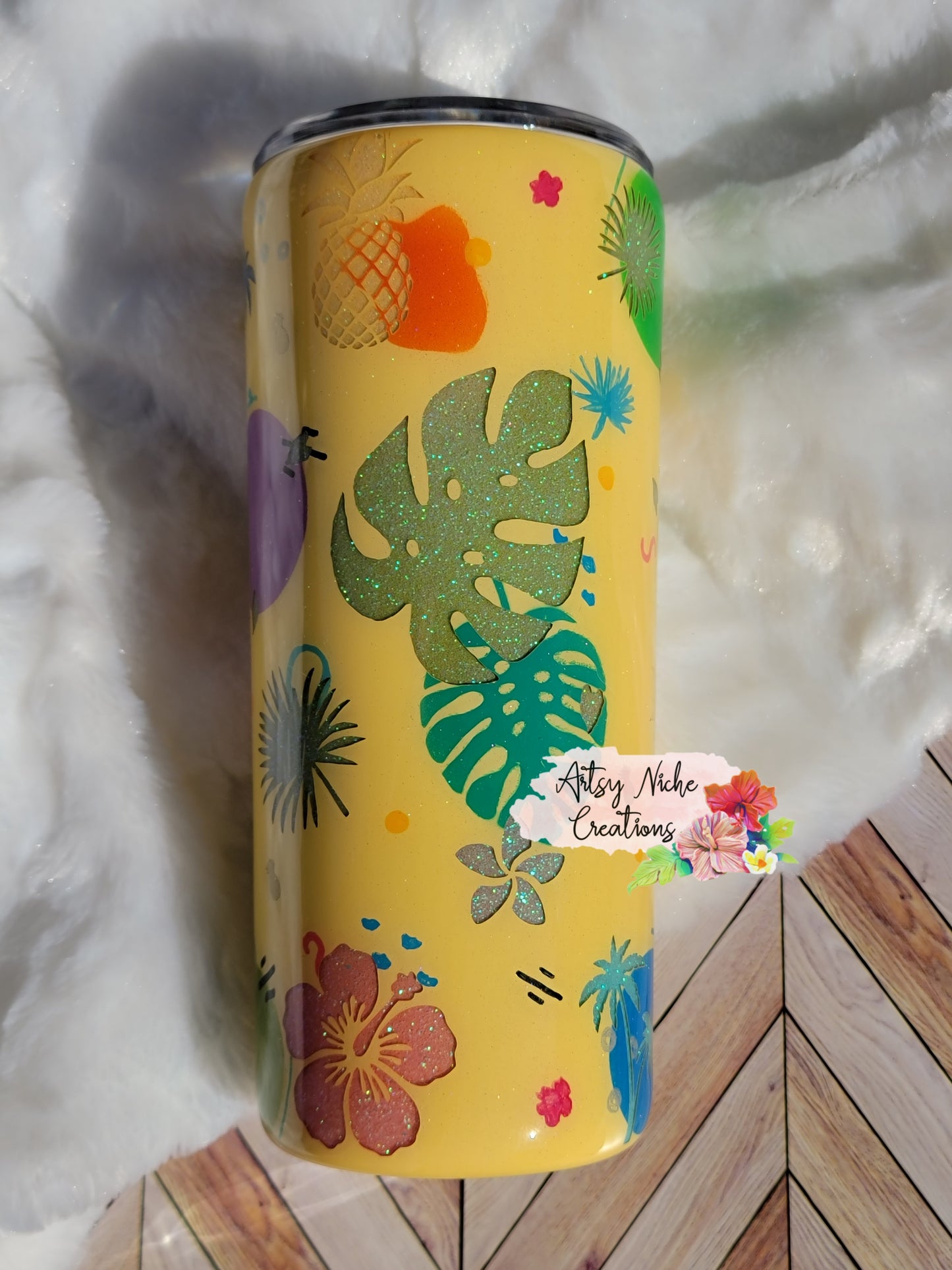 20 oz Retro Summer Peekaboo Epoxy Tumbler