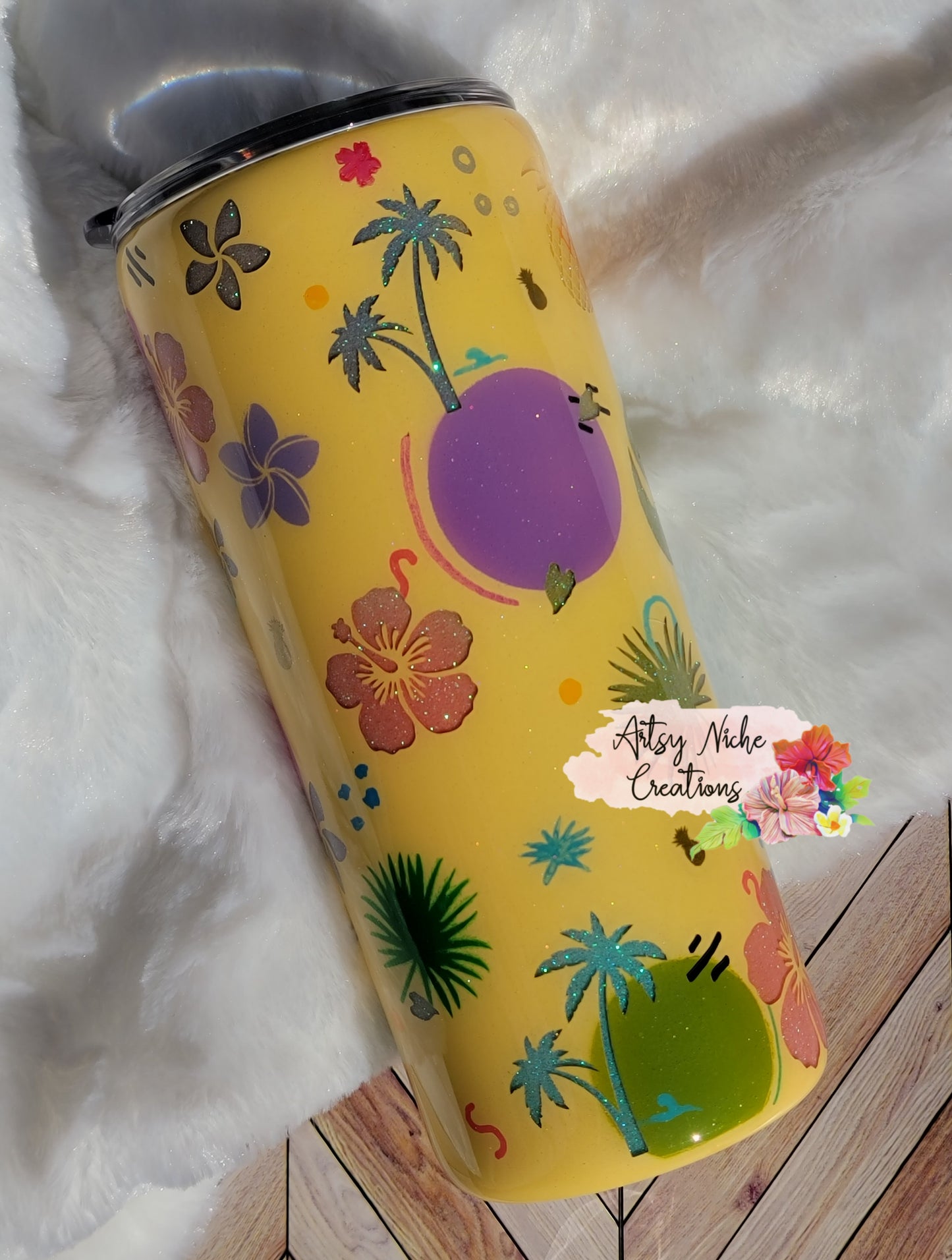 20 oz Retro Summer Peekaboo Epoxy Tumbler