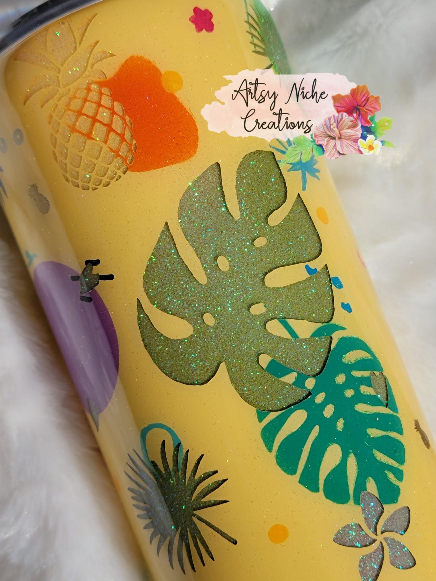 20 oz Retro Summer Peekaboo Epoxy Tumbler