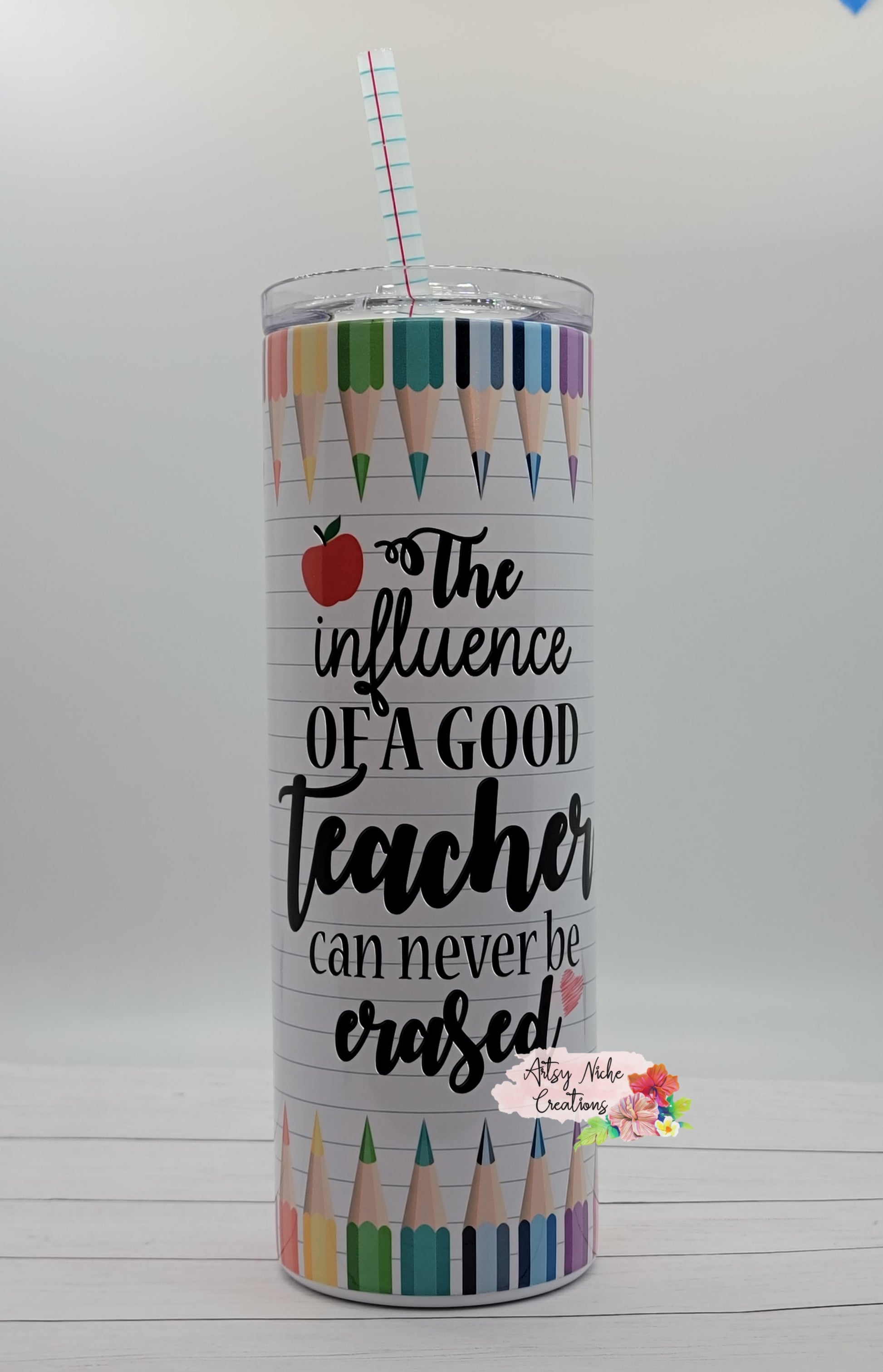 20 oz Holographic Teacher Daily Affirmations Sublimation Tumbler – Artsy  Niche Creations