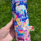 20 oz Holographic Skinny Lisa Frank Sublimation Tumbler
