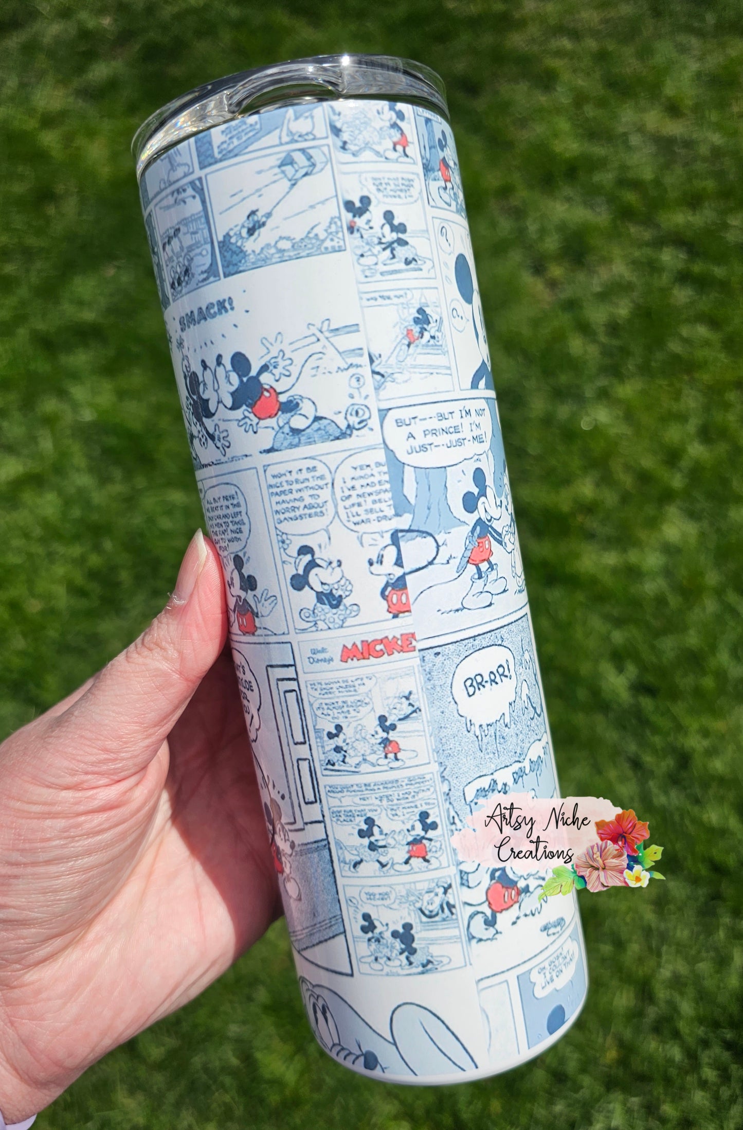 20 oz Mickey Sitting Comics Sublimation Tumbler - Imperfect