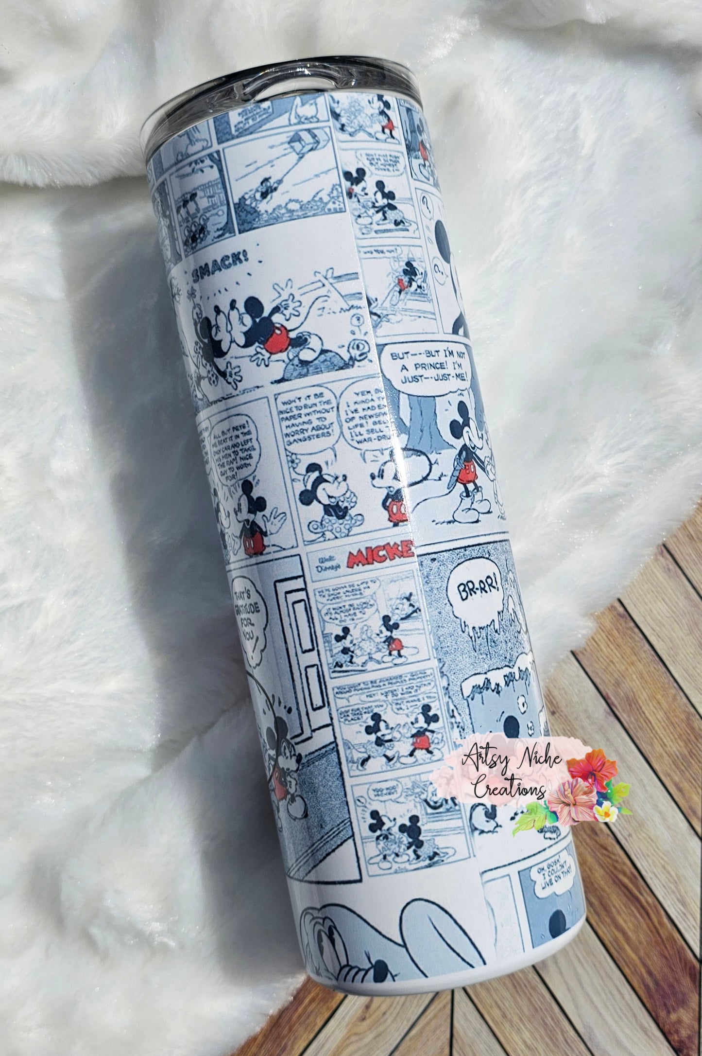 20 oz Mickey Sitting Comics Sublimation Tumbler - Imperfect