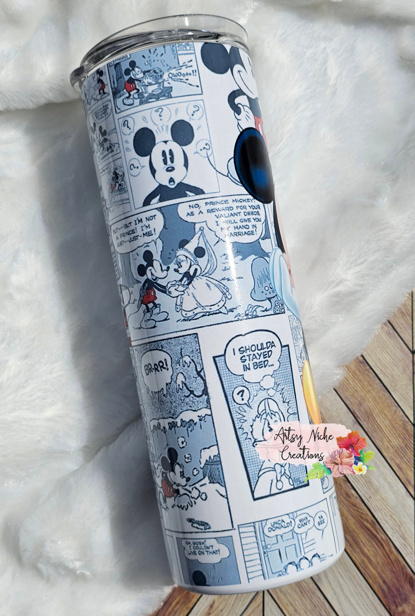 20 oz Mickey Sitting Comics Sublimation Tumbler - Imperfect