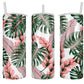 20 oz Mixed Monstera Tropical Leaves Sublimation Tumbler