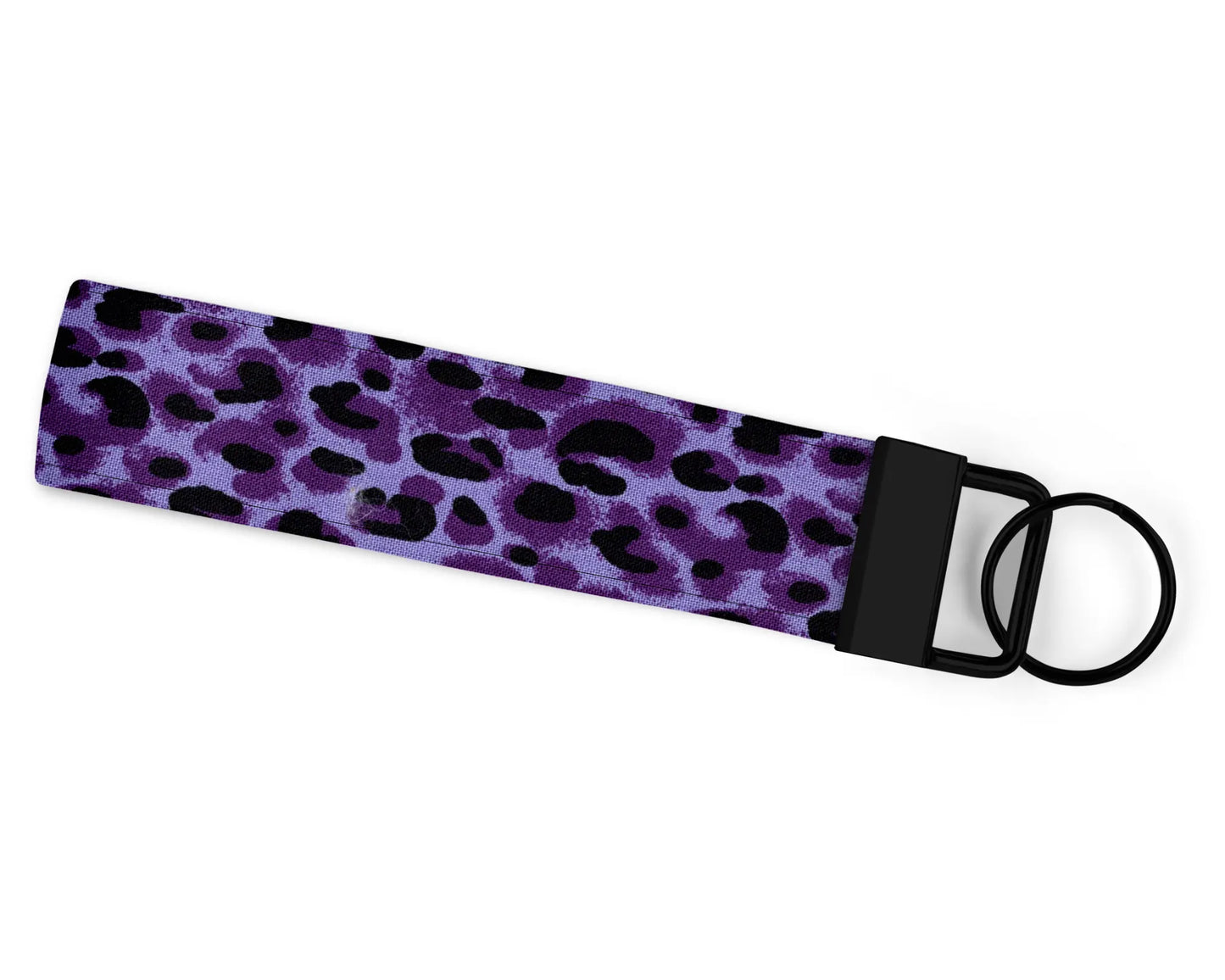 Purple Leopard Wristlet