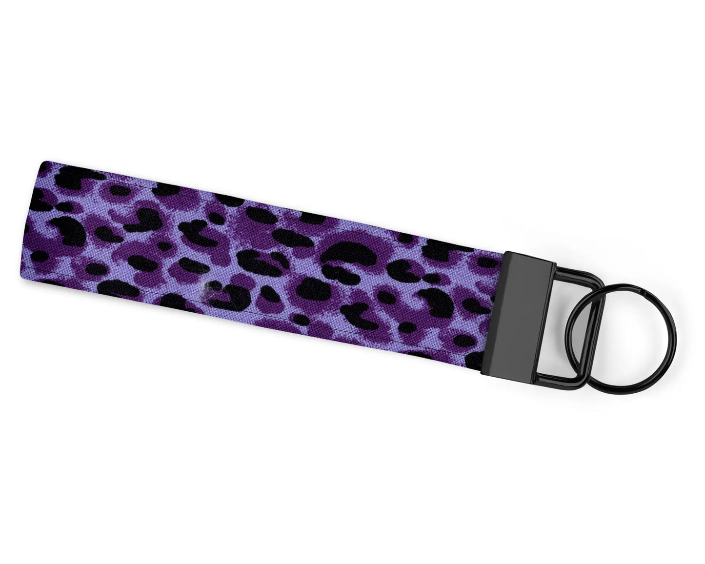 Purple Leopard Wristlet