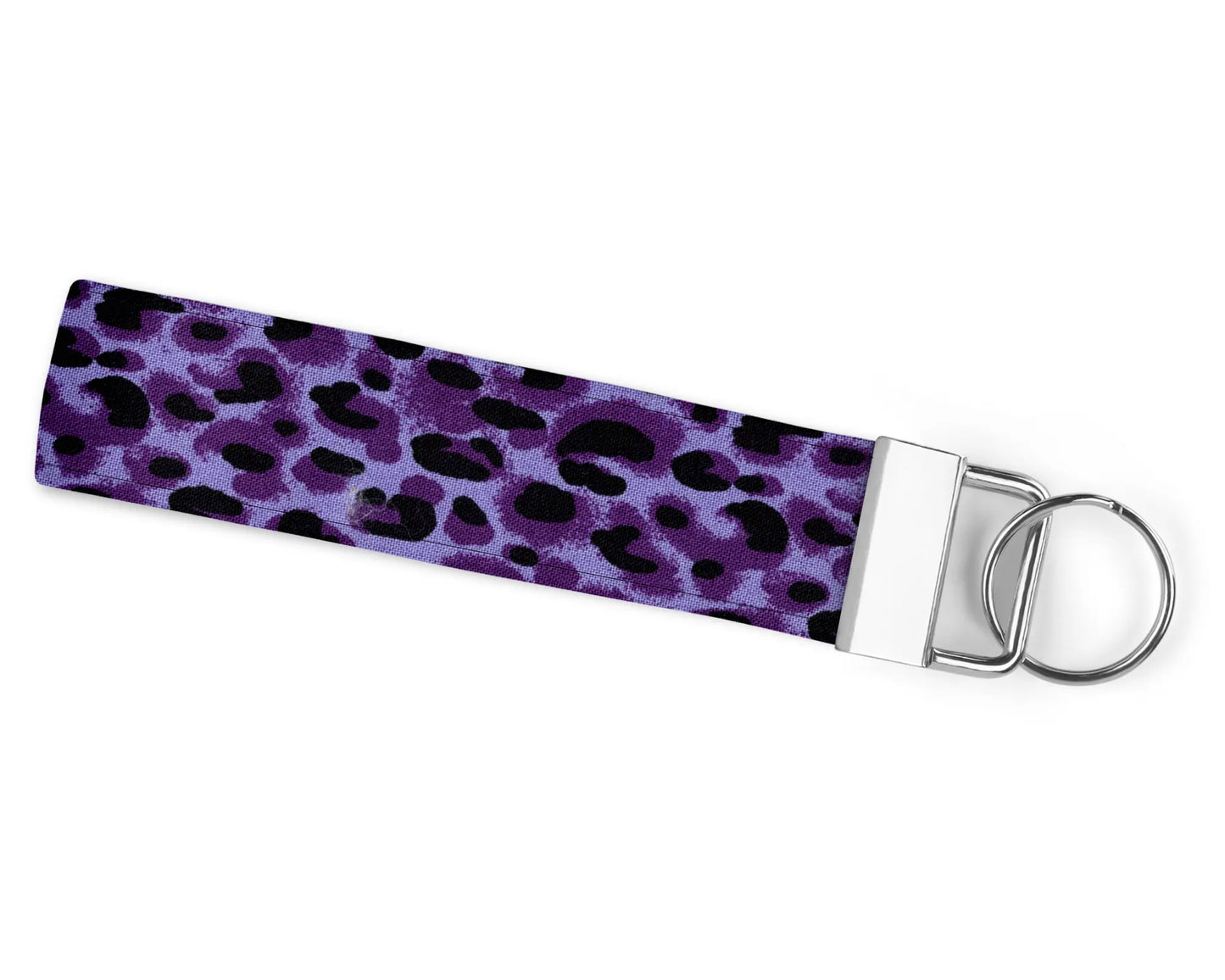 Purple Leopard Wristlet